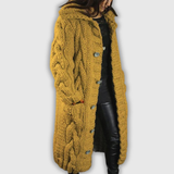 Karina – Elegancki, przytulny płaszcz z zasłoną na brzuch