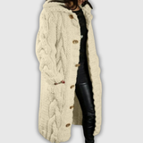 Karina – Elegancki, przytulny płaszcz z zasłoną na brzuch