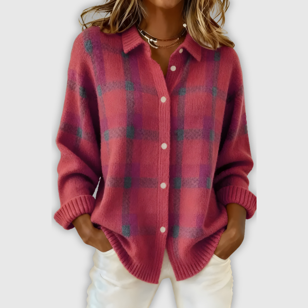 Tesa – Kraciasty Sweter Premium