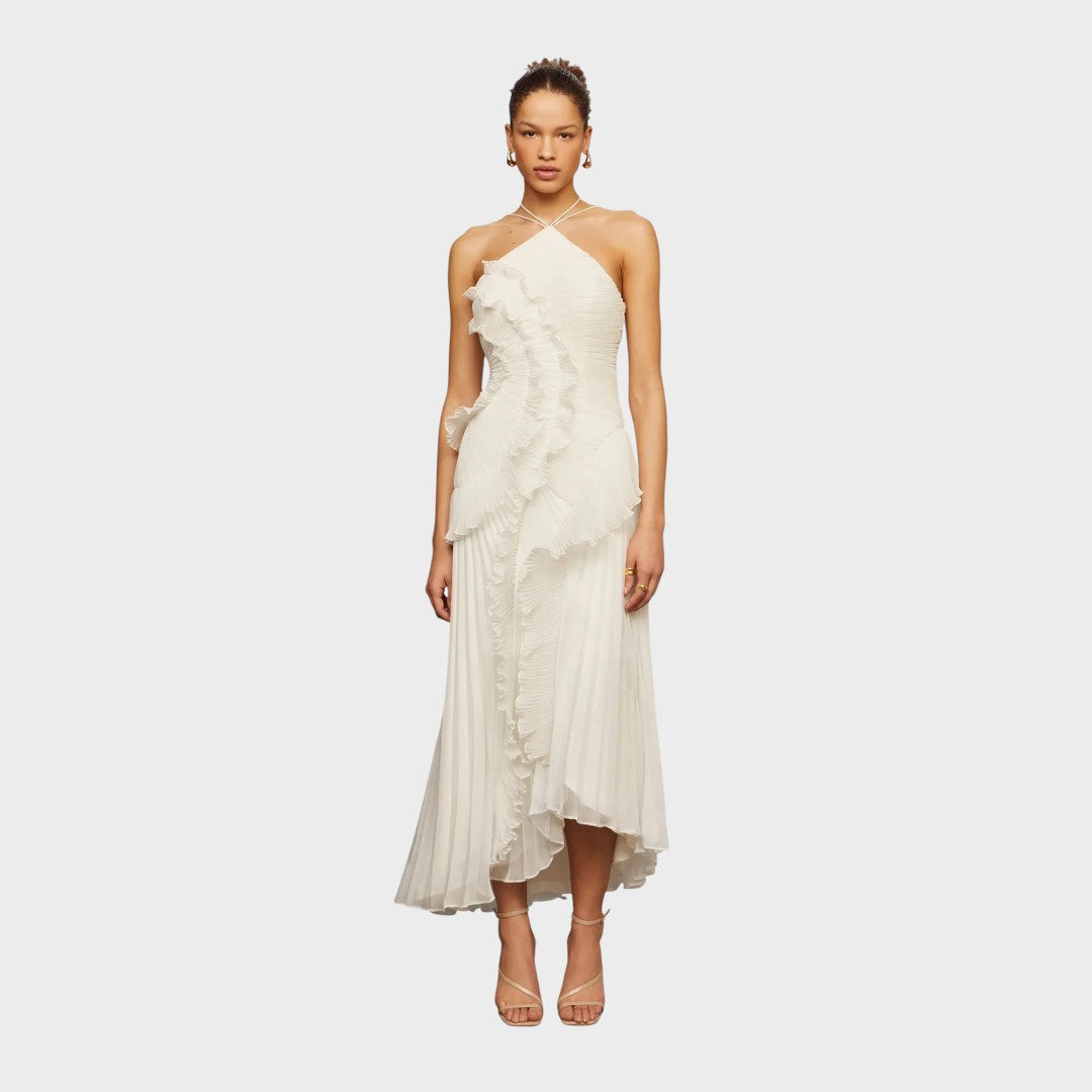 Marina - Rękawowa Sukienka Maksi