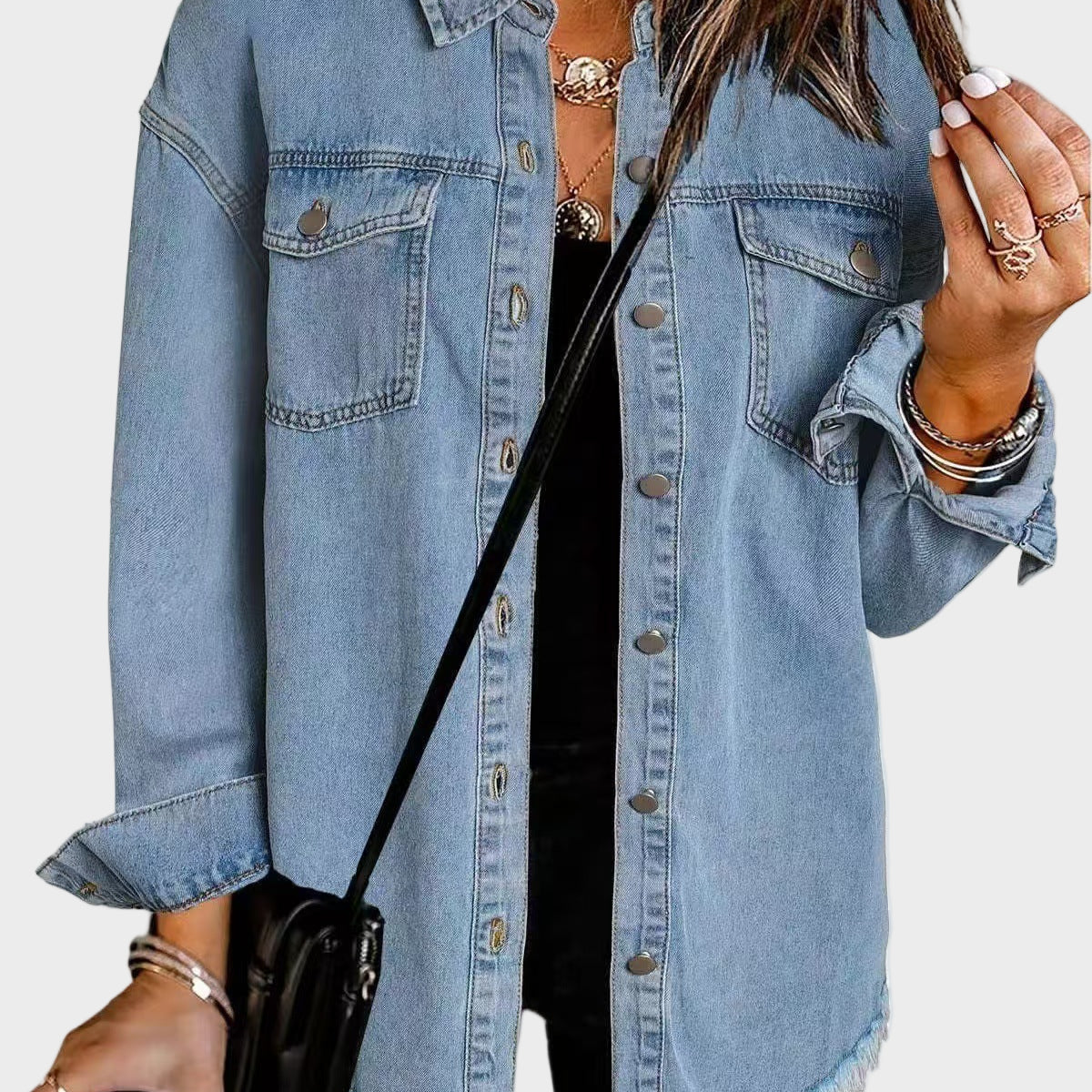 Vivien – Klasyczna codzienna kurtka dżinsowa