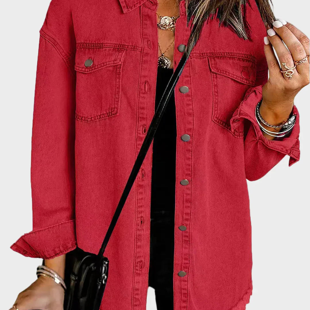 Vivien – Klasyczna codzienna kurtka dżinsowa